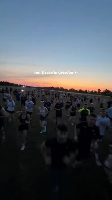 Run and Rave in Dresden – Massenlauf in den Sonnenuntergang